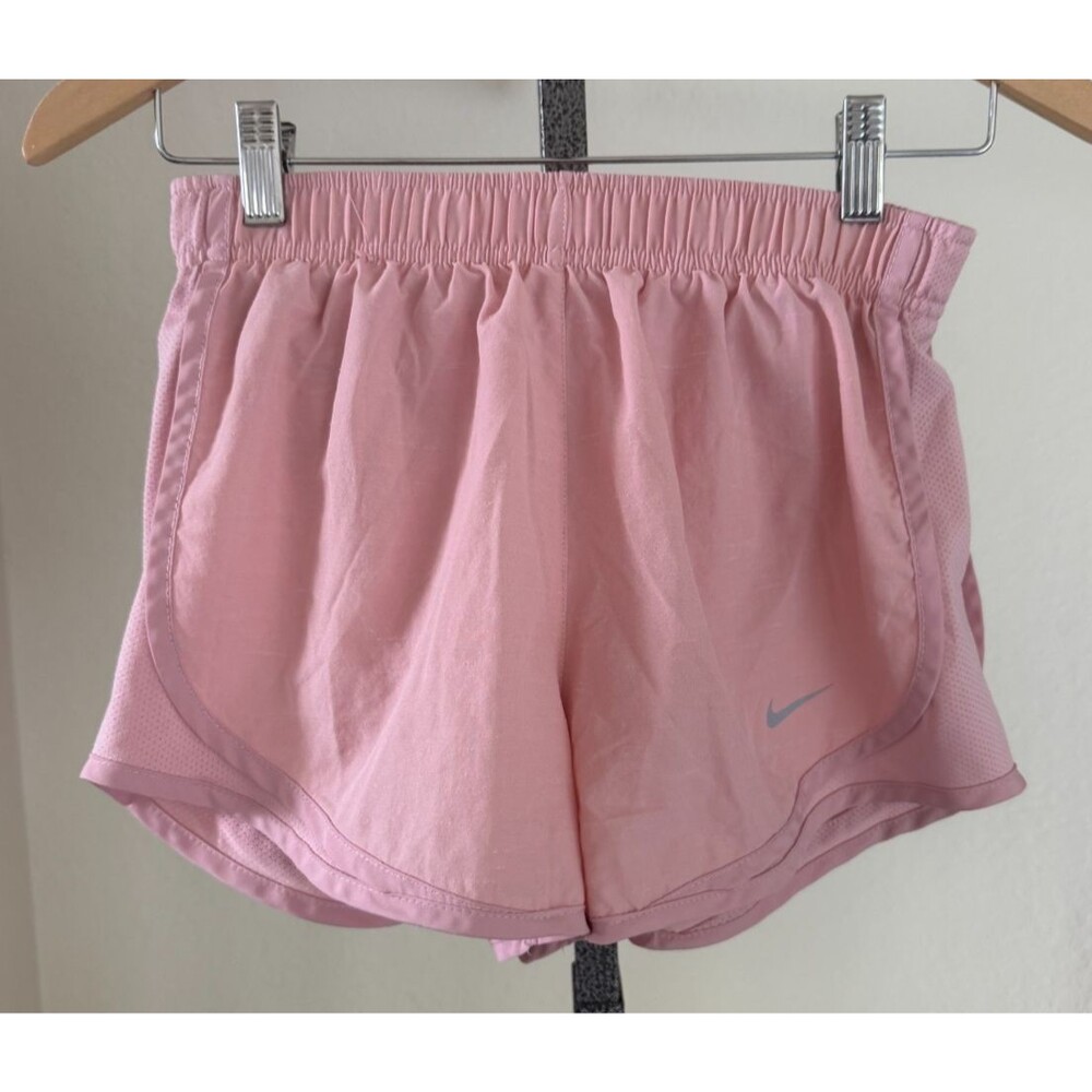 Nike Tempo Running Short Womens S Dusty PINK 2.5" Inseam Brief Lined Mesh Sides